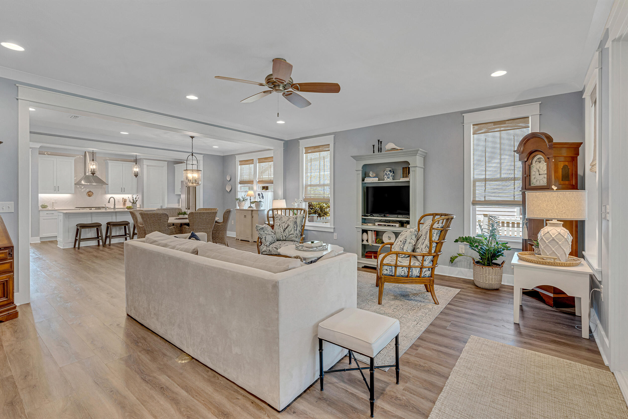 137 Sidecamp Road Watersound, FL 32461 - Photo 6 of 63 a living room with furniture and a flat screen tv