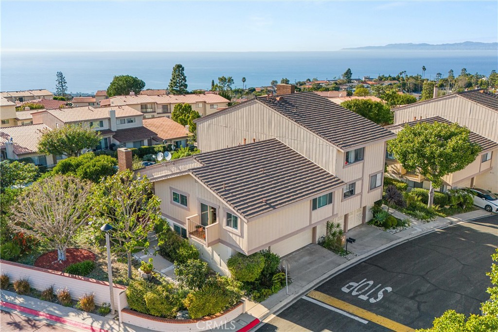 28137 Ridgepoint Court Rancho Palos Verdes, CA 90275 - Photo 1 of 1 an aerial view of a house with a yard potted plants and large tree