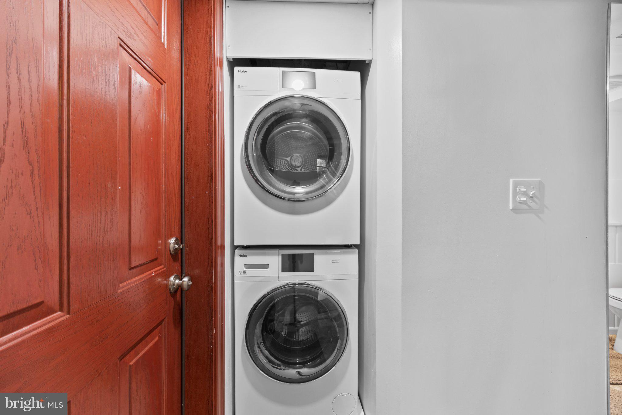 6705 New Hope Drive Springfield, VA 22151 - Photo 47 of 67 Efficient laundry nook with bold entry.