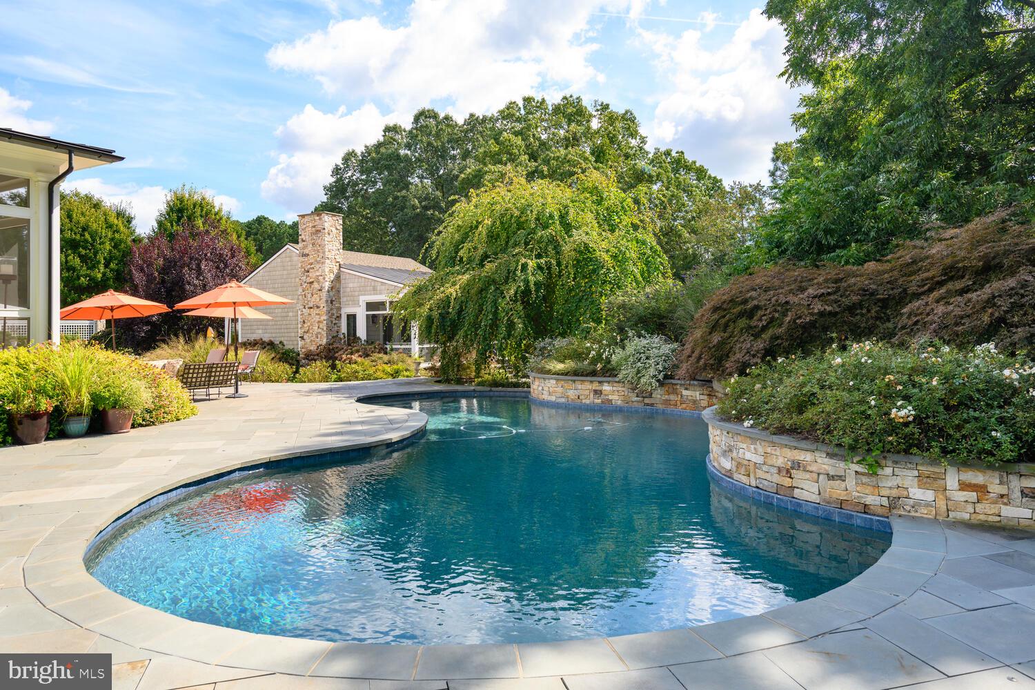 7508 Cooper Point Road Bozman, MD 21612 - Photo 27 of 116 Custom built gunite pool with waterfall feature