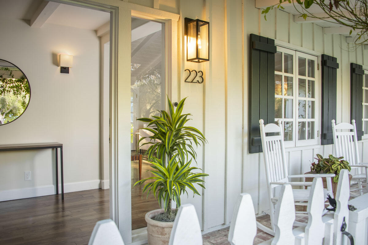 223 Rametto Road Santa Barbara, CA 93108 - Photo 11 of 35 a potted plant sitting in front of a door