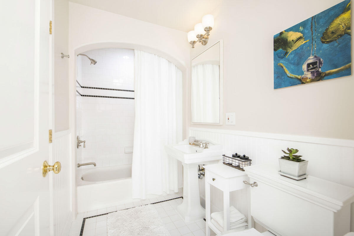 223 Rametto Road Santa Barbara, CA 93108 - Photo 24 of 35 a bath room with a bathtub and a shower