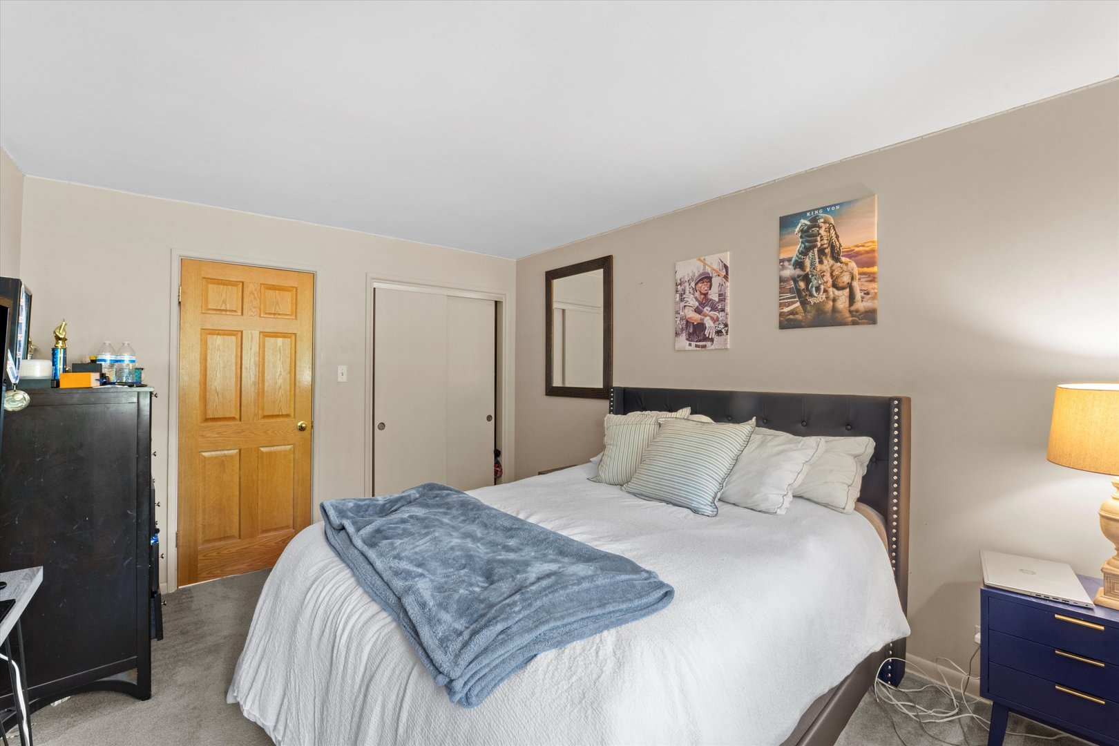 3644 Poplar Road Flossmoor, IL 60422 - Photo 16 of 22 a bedroom with a bed and a cabinets