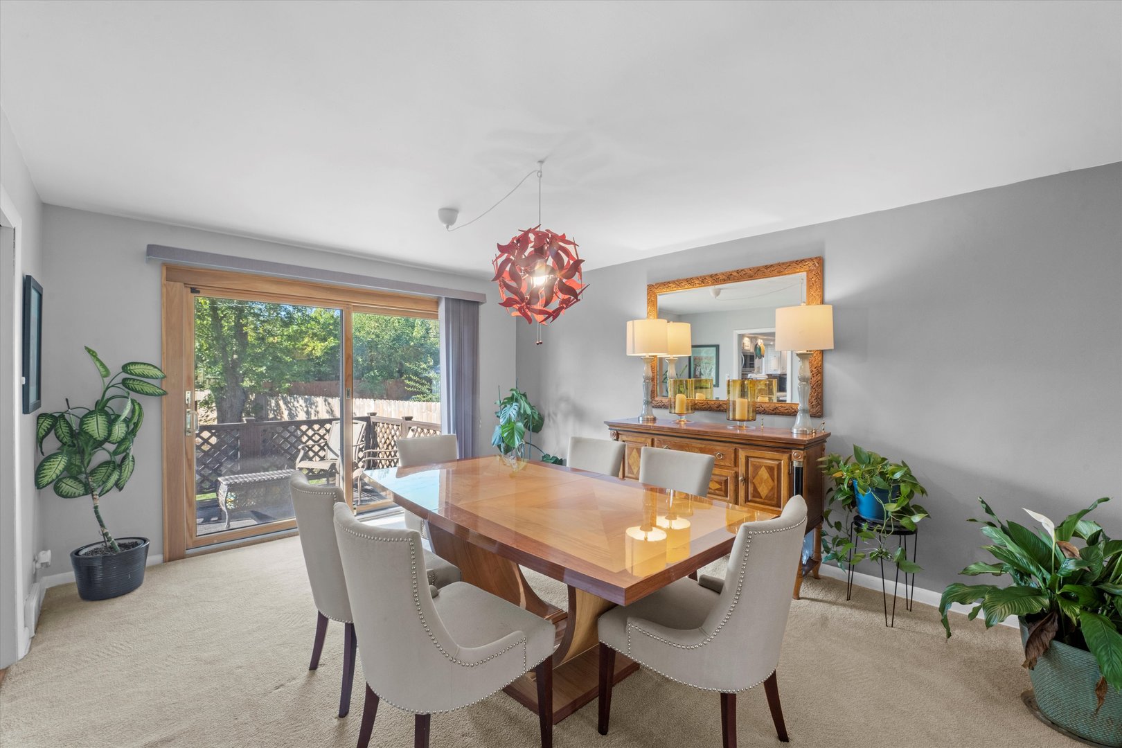 3644 Poplar Road Flossmoor, IL 60422 - Photo 7 of 22 a view of a dining room with furniture window and outside view