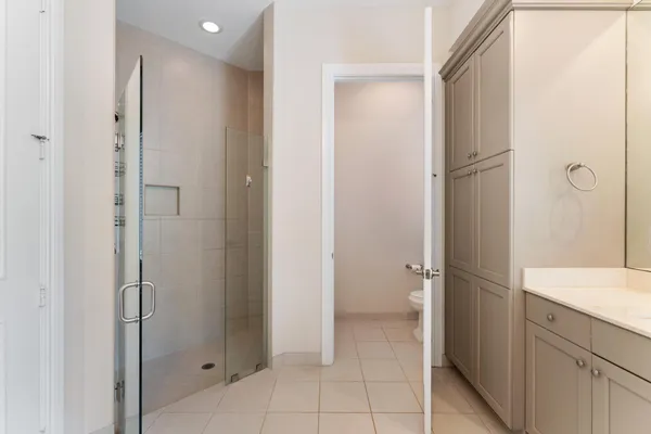 a view of a bathroom from a bathroom