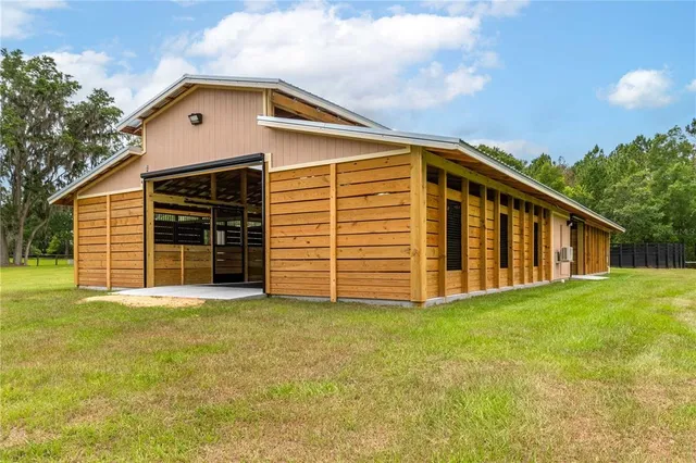 a backyard of a house