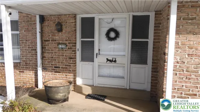 a view of a bathroom with a sink and garden