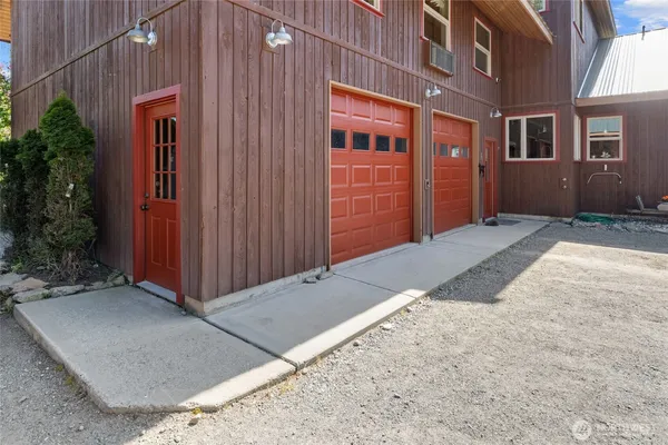 a view of front door of house