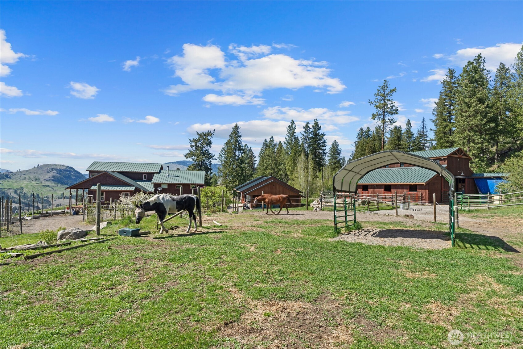 40 Happy Jack Road Curlew, WA 99118 - Photo 33 of 40 a view of a house with a yard