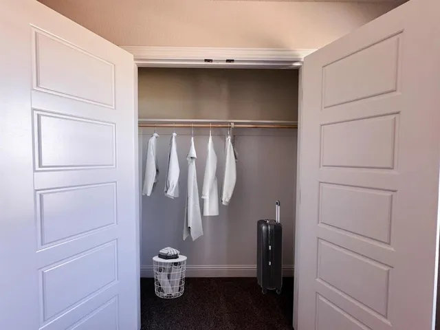 a view of walk in closet