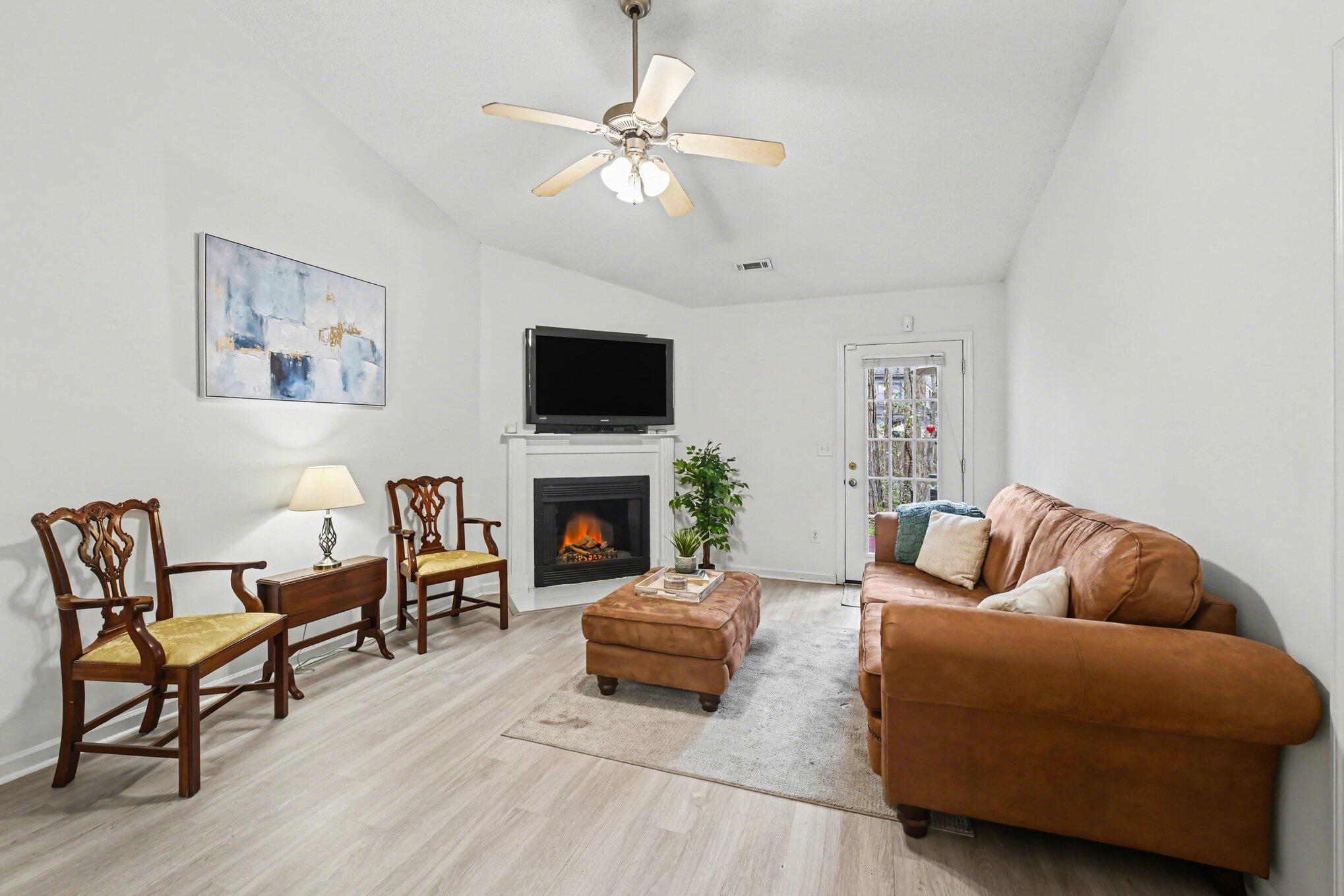 8045 Vermont Road North Charleston, SC 29418 - Photo 6 of 38 Living Room- Fireplace View
