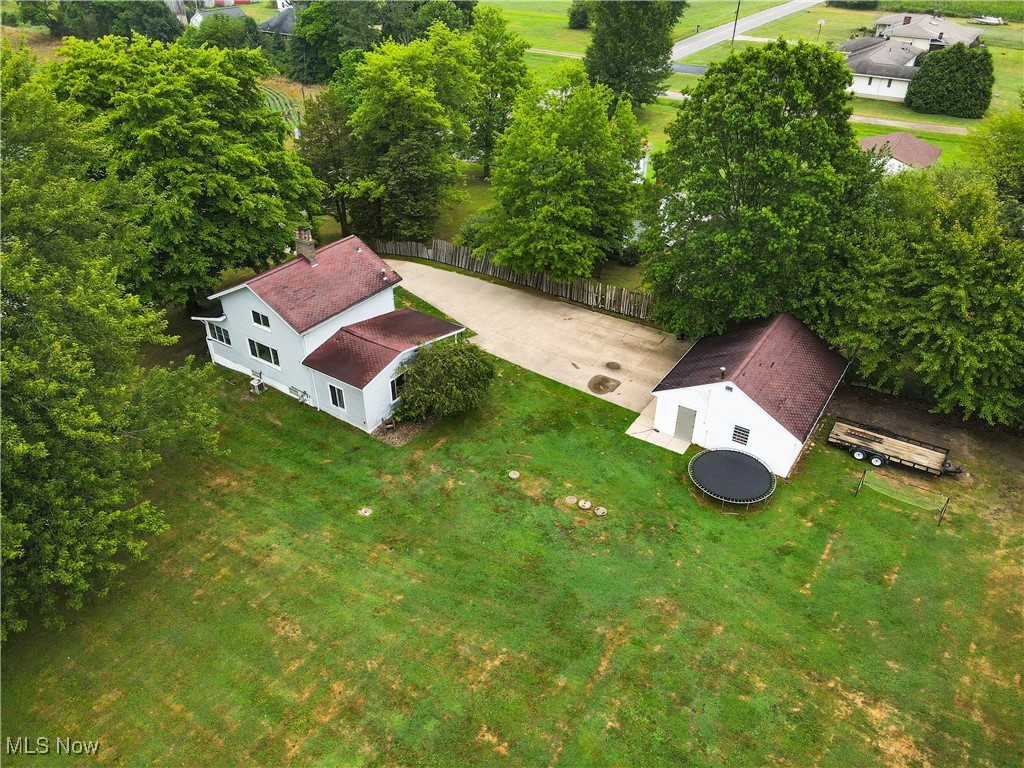View from above of property