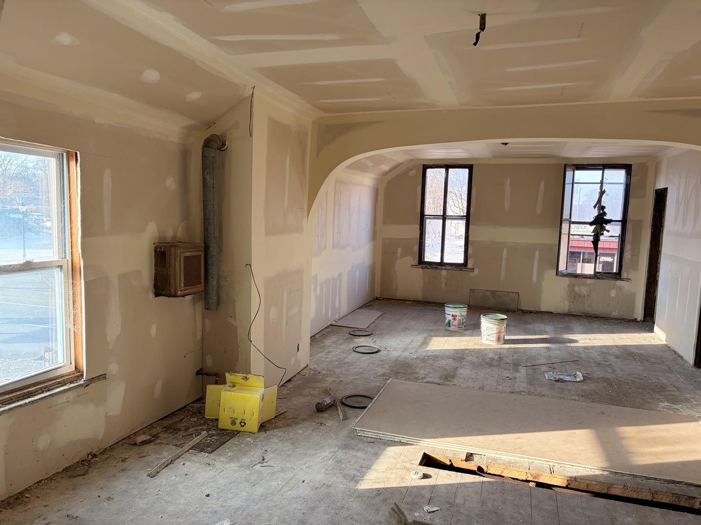1901 Chicago Road Chicago Heights, IL 60411 - Photo 11 of 20 a view of a hall with wooden floor and a window