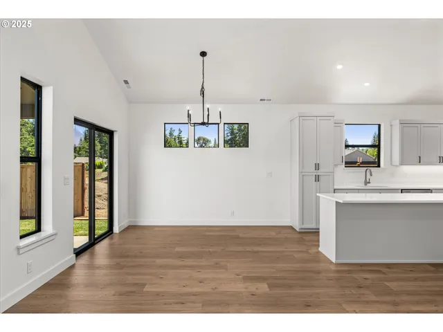 a view interior of the house and kitchen view