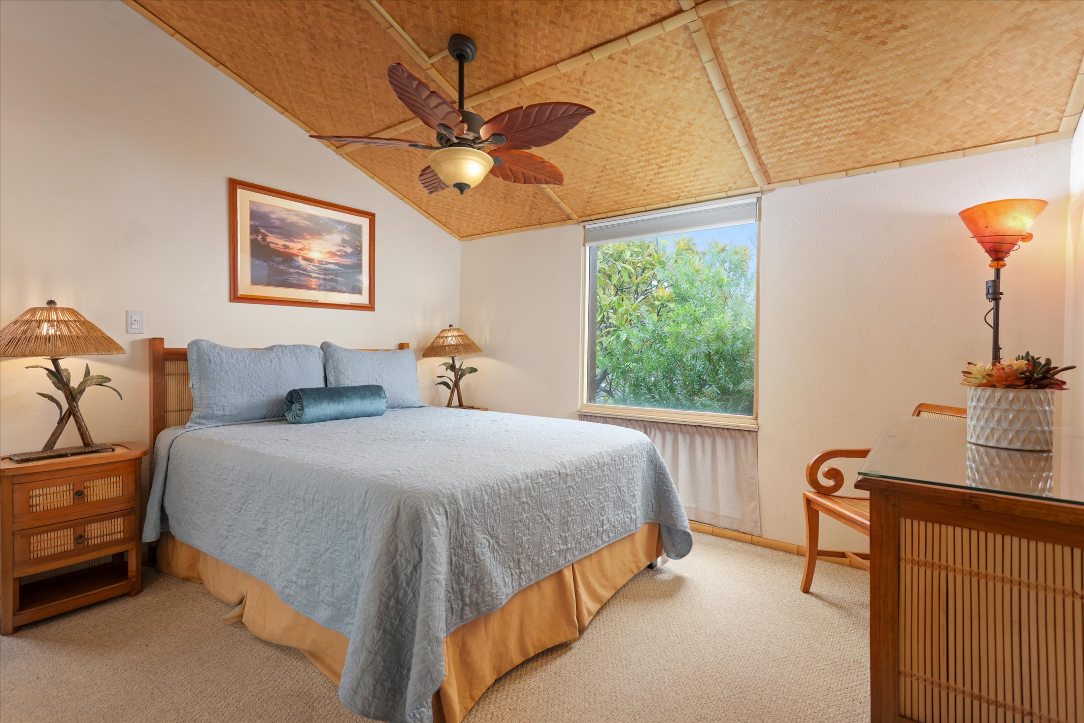 68-1771 Melia Street, Unit G214 Waikoloa, HI 96738 - Photo 14 of 29 a bedroom with a bed and a window