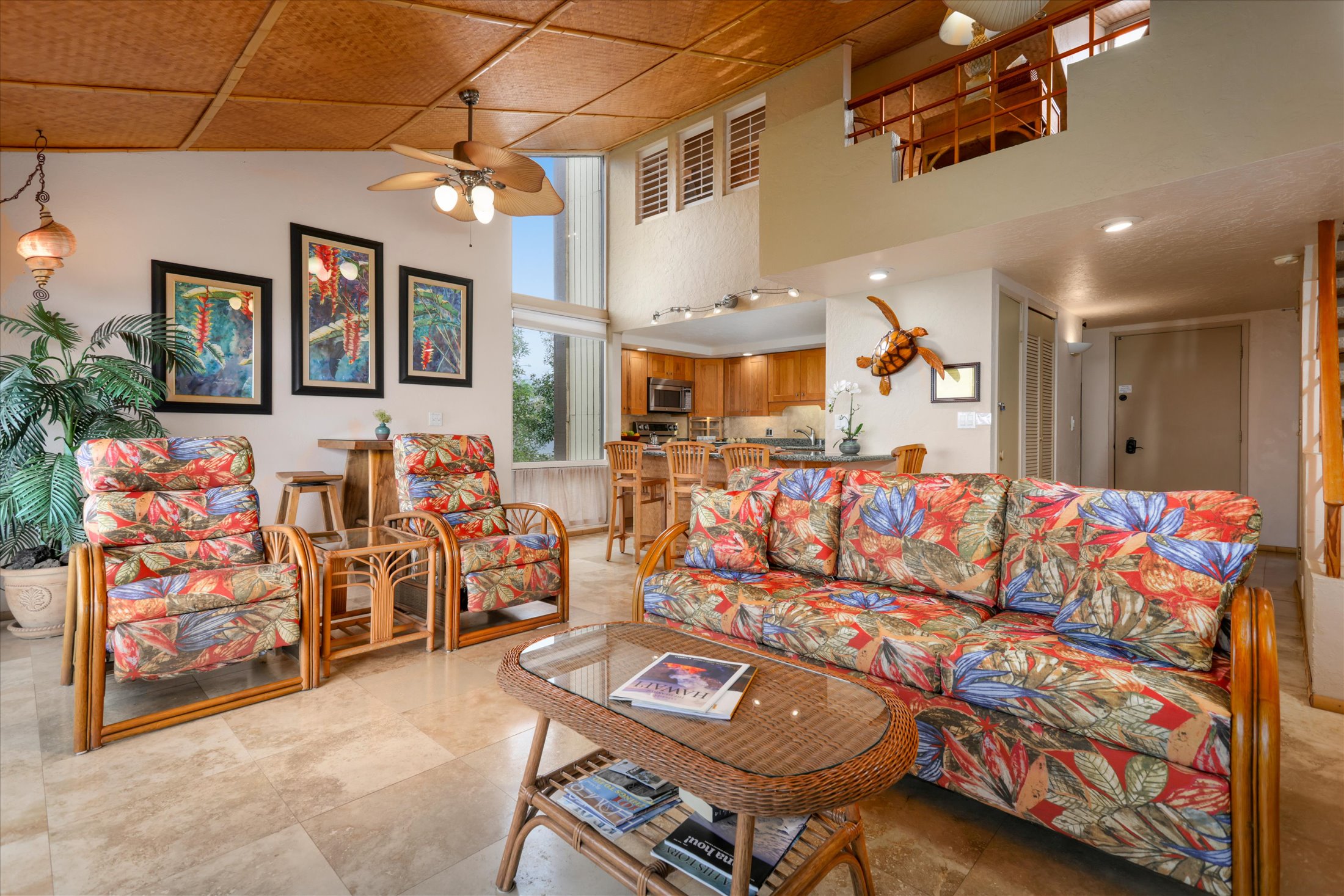 68-1771 Melia Street, Unit G214 Waikoloa, HI 96738 - Photo 10 of 29 a living room with lots of furniture and a flat screen tv