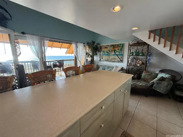 a view of beach and ocean