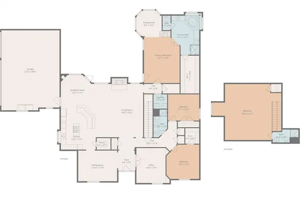 a bathroom with a bathtub sink and mirror