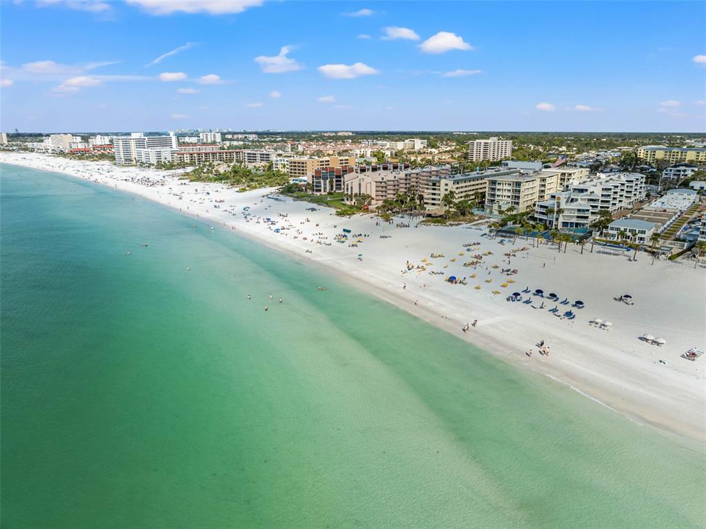 6518 Midnight Pass Road, Unit 407 Sarasota, FL 34242 - Photo 42 of 48 a view of a beach with a ocean view