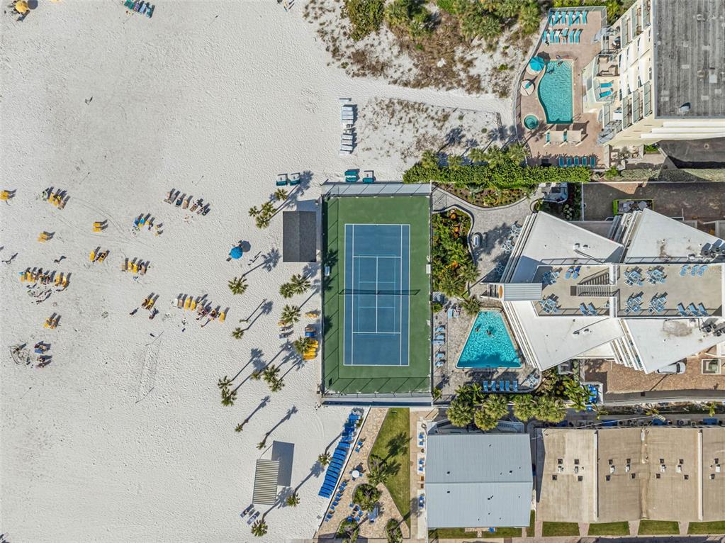 6518 Midnight Pass Road, Unit 407 Sarasota, FL 34242 - Photo 45 of 48 an aerial view of houses with outdoor space