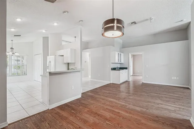 wooden floor in an empty room