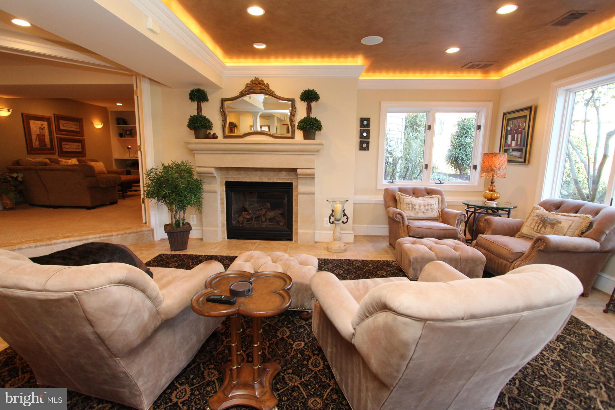 11571 Lake Newport Road Reston, VA 20194 - Photo 21 of 30 Rec Room Fireplace/Seating Area