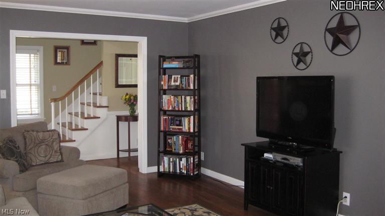 4154 Silsby Road University Heights, OH 44118 - Photo 3 of 18 Living Room with view of stairs to second floor.
