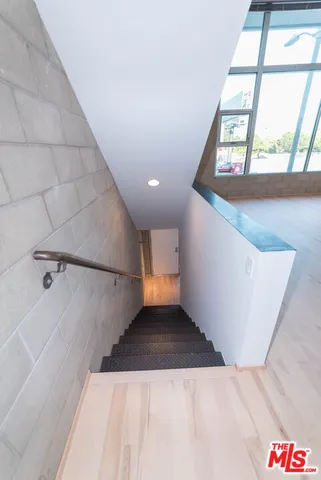 a view of hallway with stairs