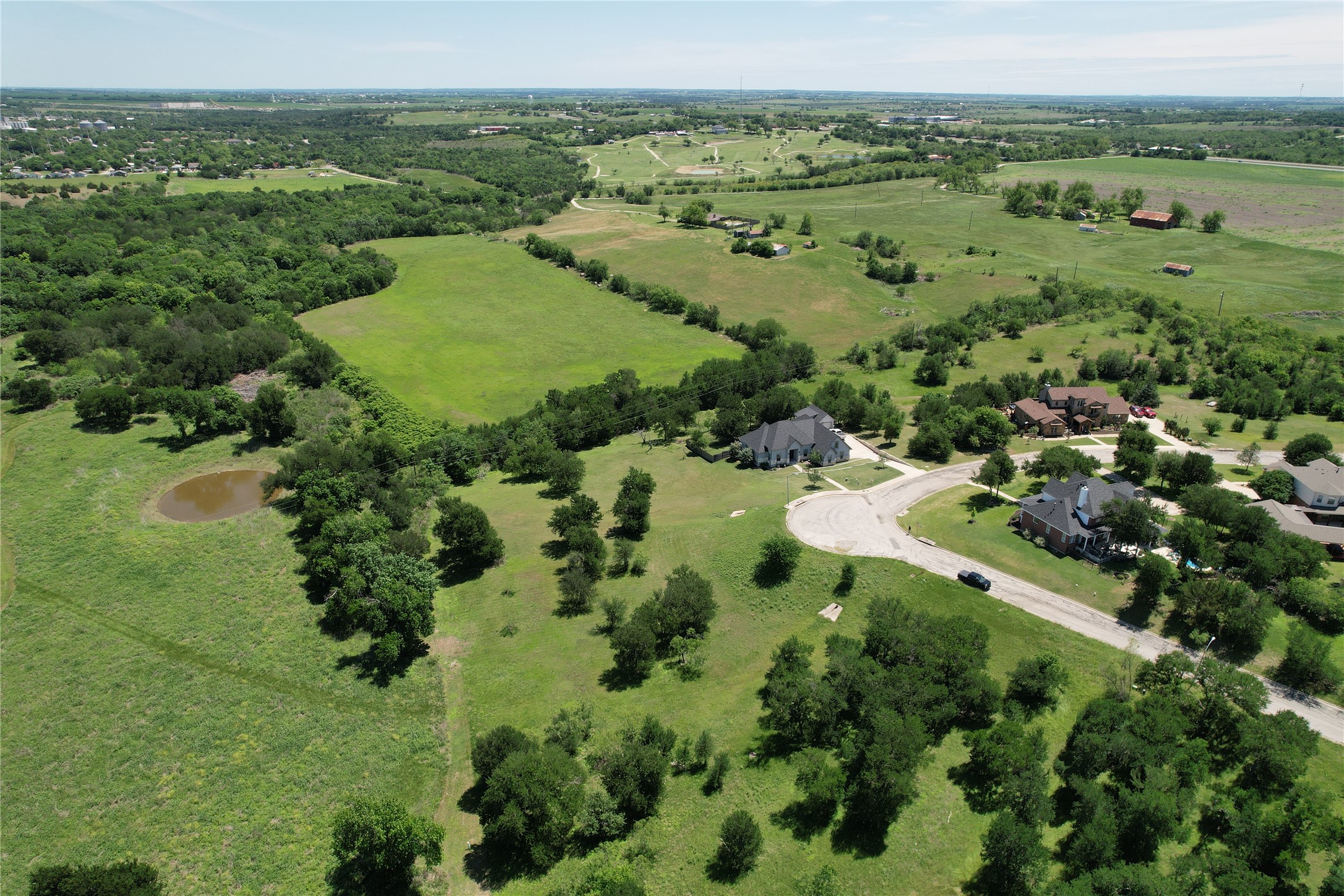1700 Tanner Loop Taylor, TX 76574 - Photo 30 of 32 Expansive green landscape featuring mature trees and a natural pond