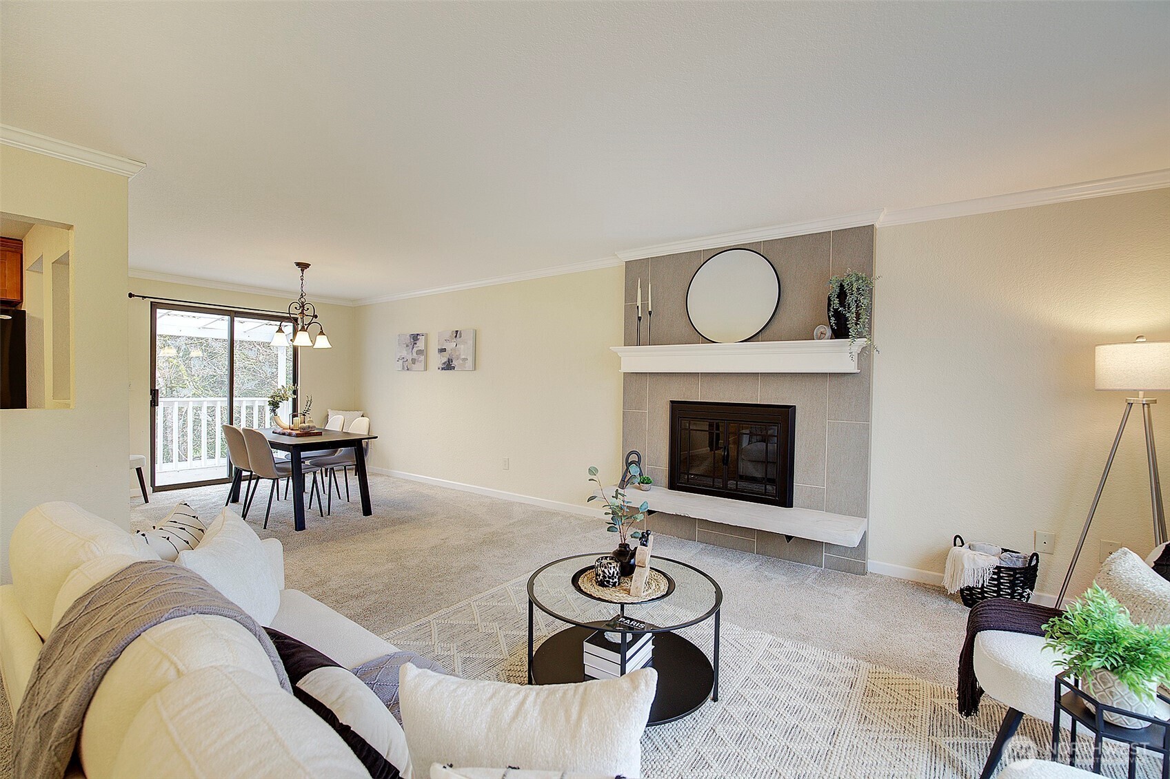 26229 197th Place Southeast Covington, WA 98042 - Photo 4 of 39 a living room with furniture and a fireplace