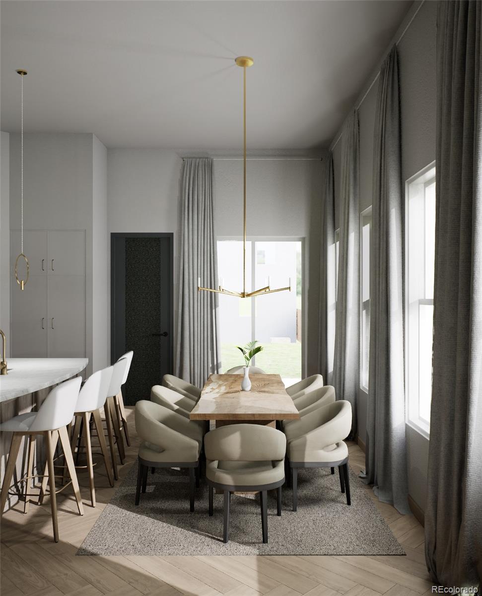 431 Acoma Street Denver, CO 80204 - Photo 13 of 18 a view of a dining room with furniture window and outside view
