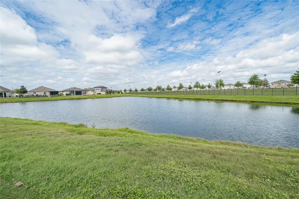8099 Lago Mist Way Wesley Chapel, FL 33545 - Photo 3 of 56 a view of a lake with houses in the back
