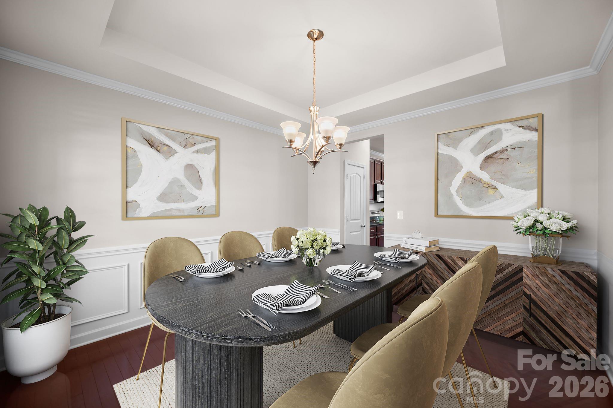 5072 Gladiola Way Tega Cay, SC 29708 - Photo 4 of 40 a dining room with furniture and wooden floor