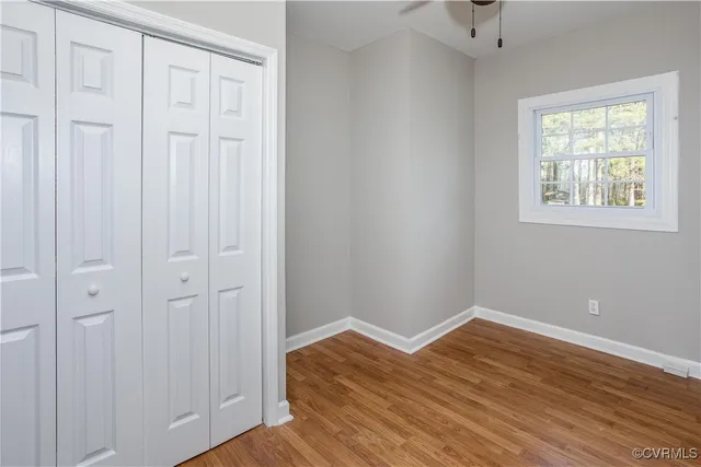 wooden floor in an empty room