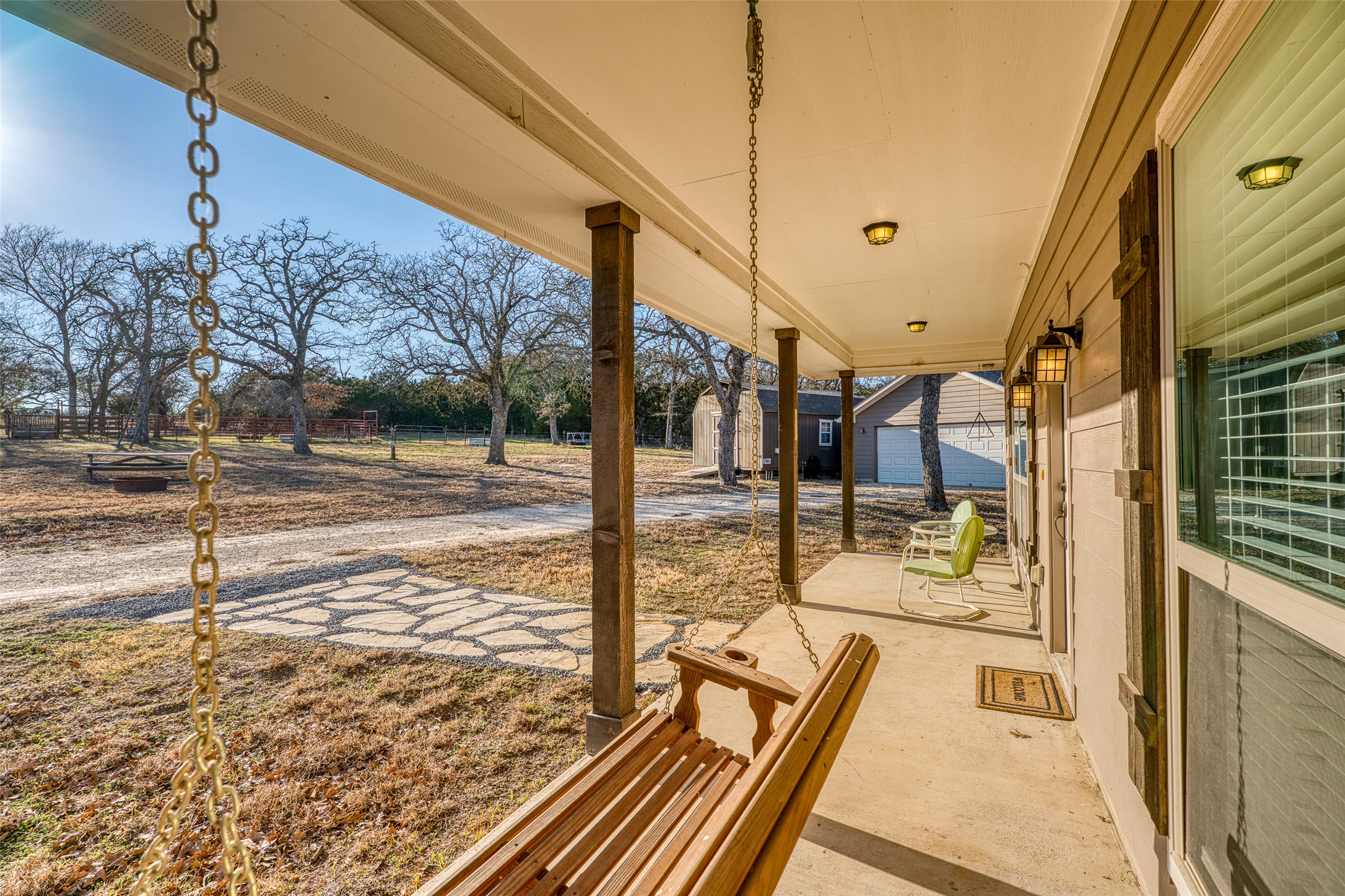 489 Nordic Ridge Road Bertram, TX 78605 - Photo 2 of 19 a view of a balcony with yard
