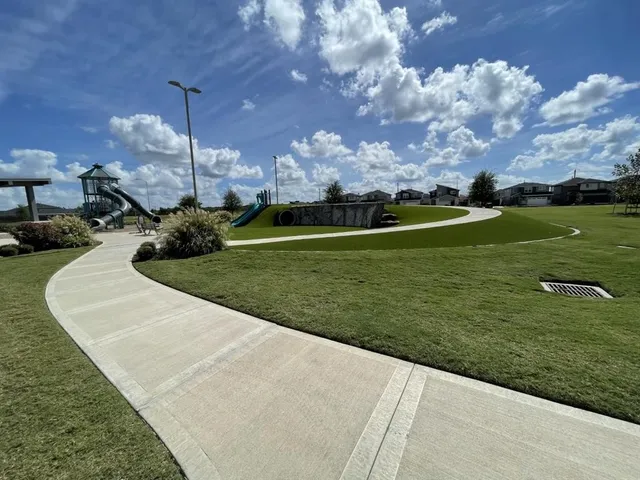 a view of a golf course