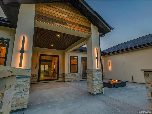 a view of an entryway door of the house