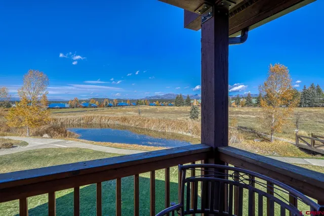 a view of a city from a balcony