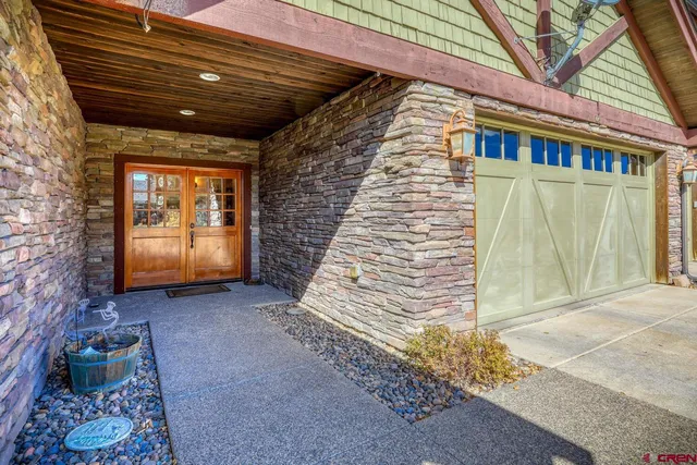 a front view of a house with entryway