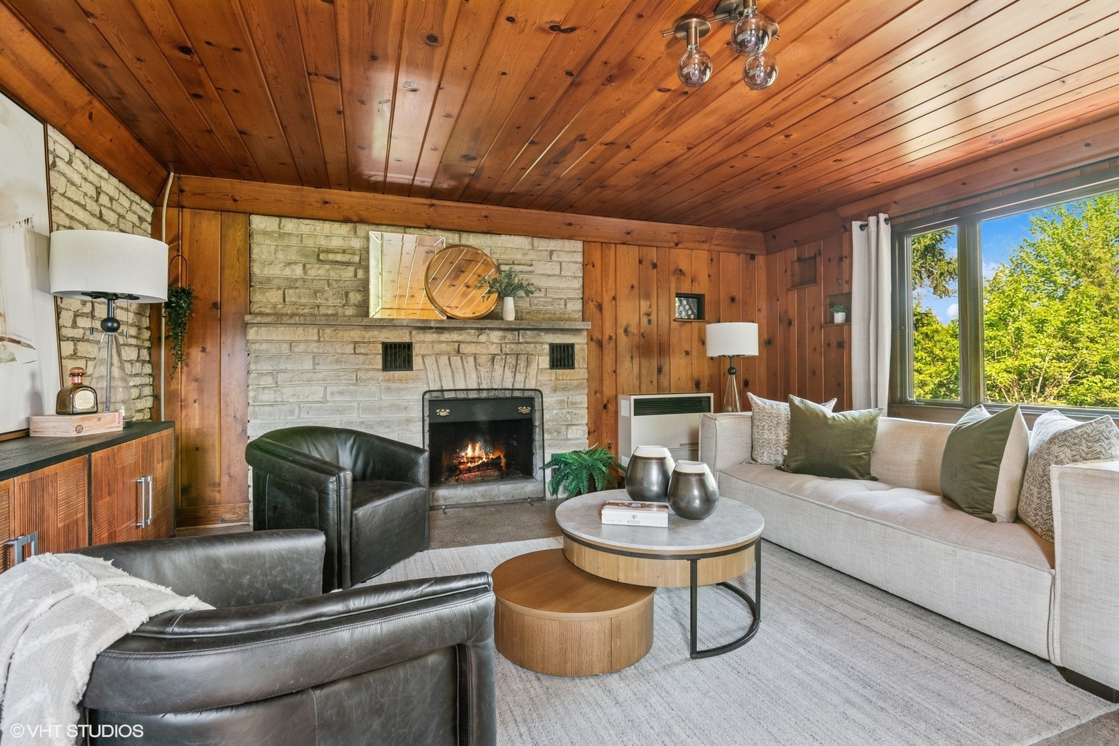 148 Geneva Road Glen Ellyn, IL 60137 - Photo 31 of 45 a living room with furniture and a fireplace