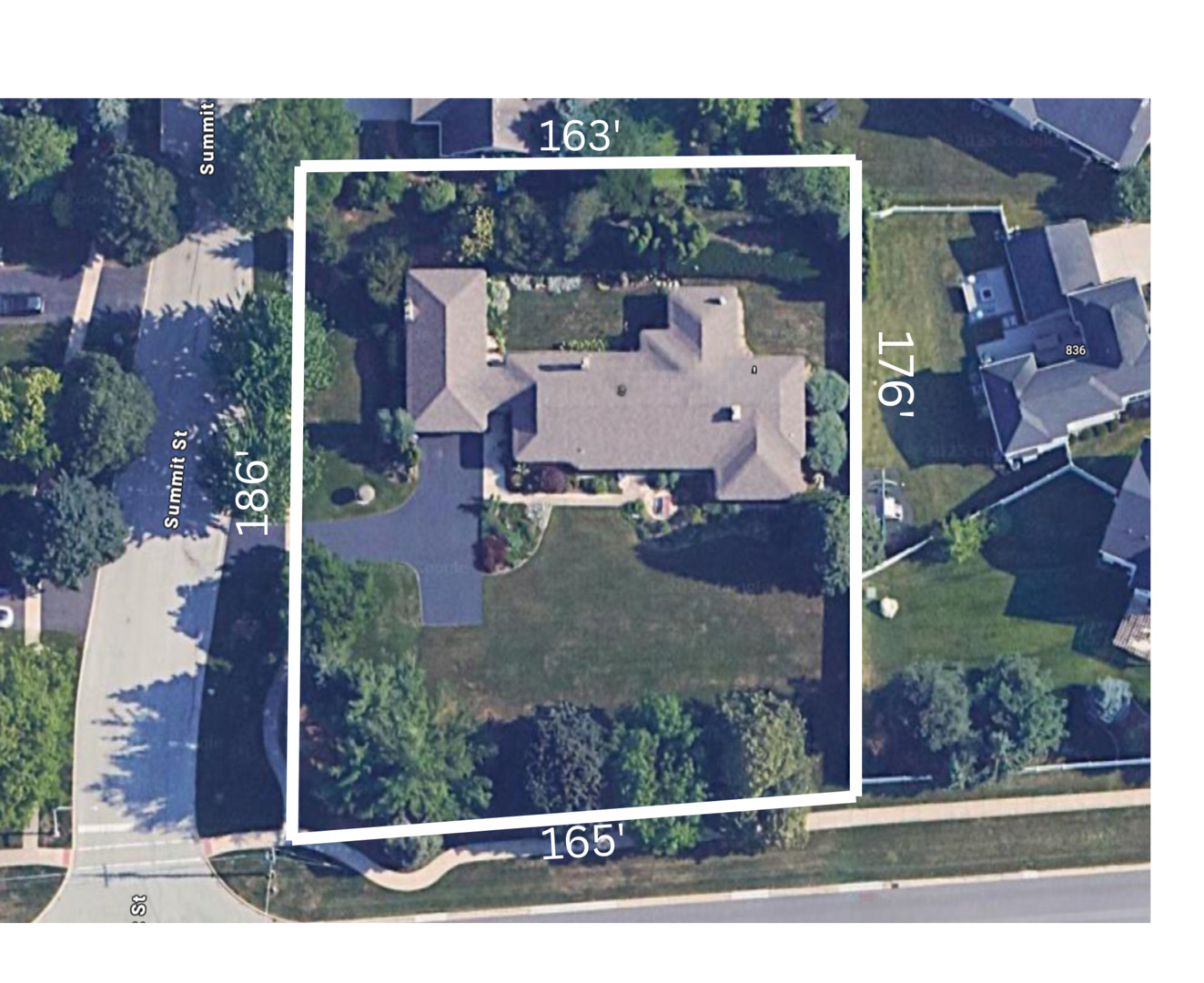 148 Geneva Road Glen Ellyn, IL 60137 - Photo 35 of 45 an aerial view of a house with a yard