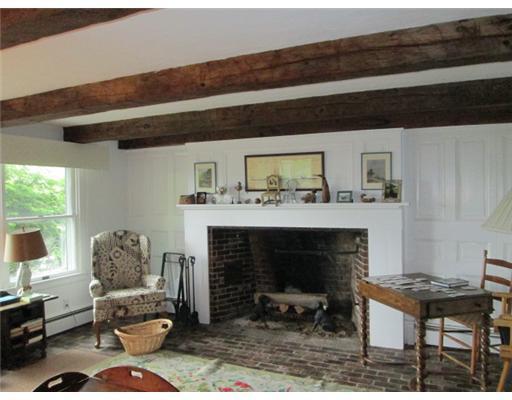 295 North Bath Road Bath, ME 04530 - Photo 5 of 12 Living Room. Antique beams from...