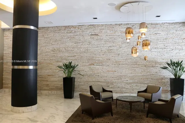 a bathroom with a sink vanity and mirror
