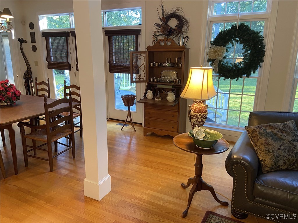 403 Woodruff Drive Aylett, VA 23009 - Photo 6 of 33 Living area with light hardwood / wood-style floor