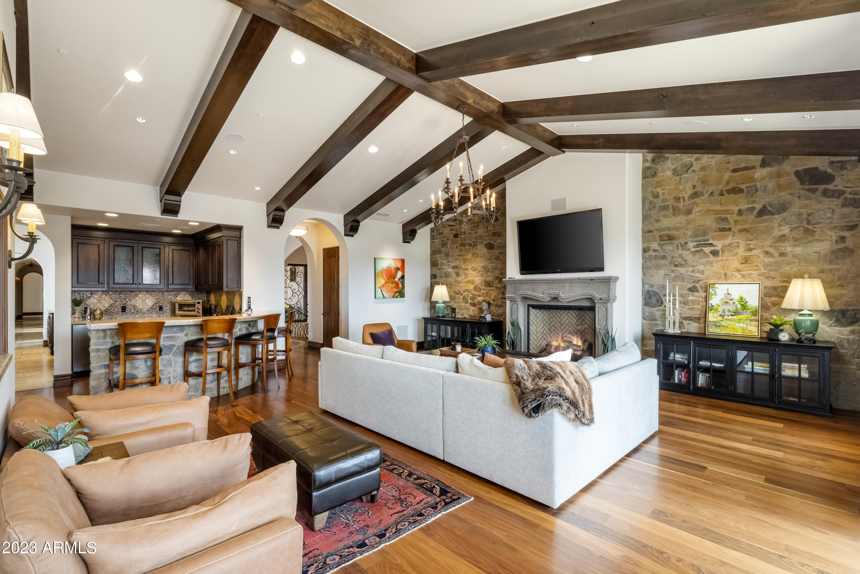 3350 Bar-Circle-A Road Prescott, AZ 86301 - Photo 22 of 76 Decorative Truss Ceiling