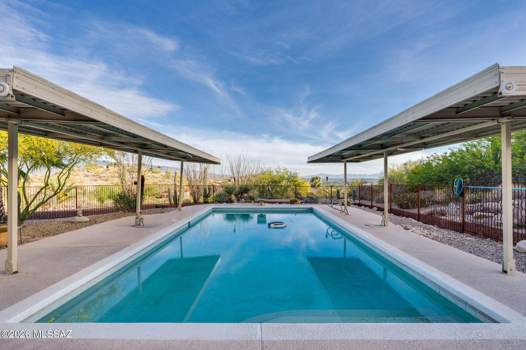 4641 North Rockcliff Road Tucson, AZ 85750 - Photo 29 of 48 Pool with a ramada on each side for shade