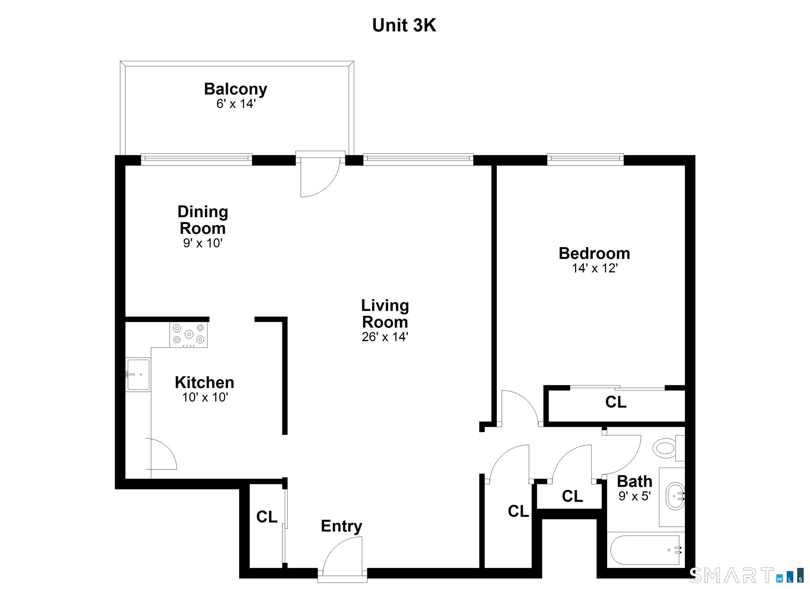 25 Cartright Street, Unit 3K Bridgeport, CT 06604 - Photo 18 of 18 unknown