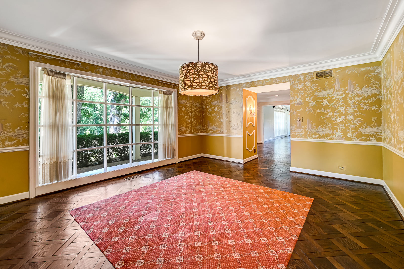 8857 Johnston Road Burr Ridge, IL 60527 - Photo 12 of 47 a view of empty room with wooden floor and windows