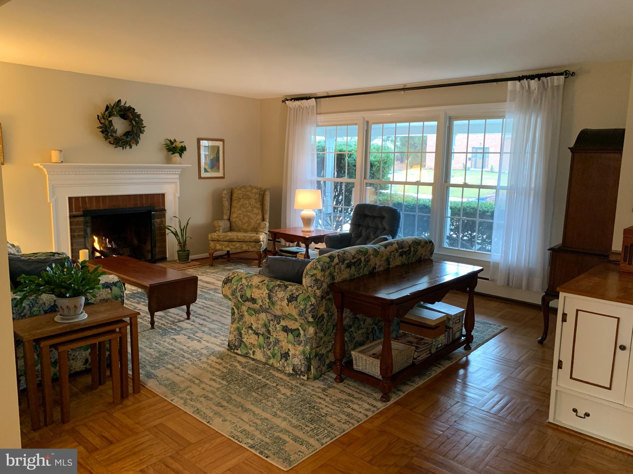 147 Harned Road Springfield, PA 19064 - Photo 9 of 56 Bright Living Room & gleaming hardwood floors