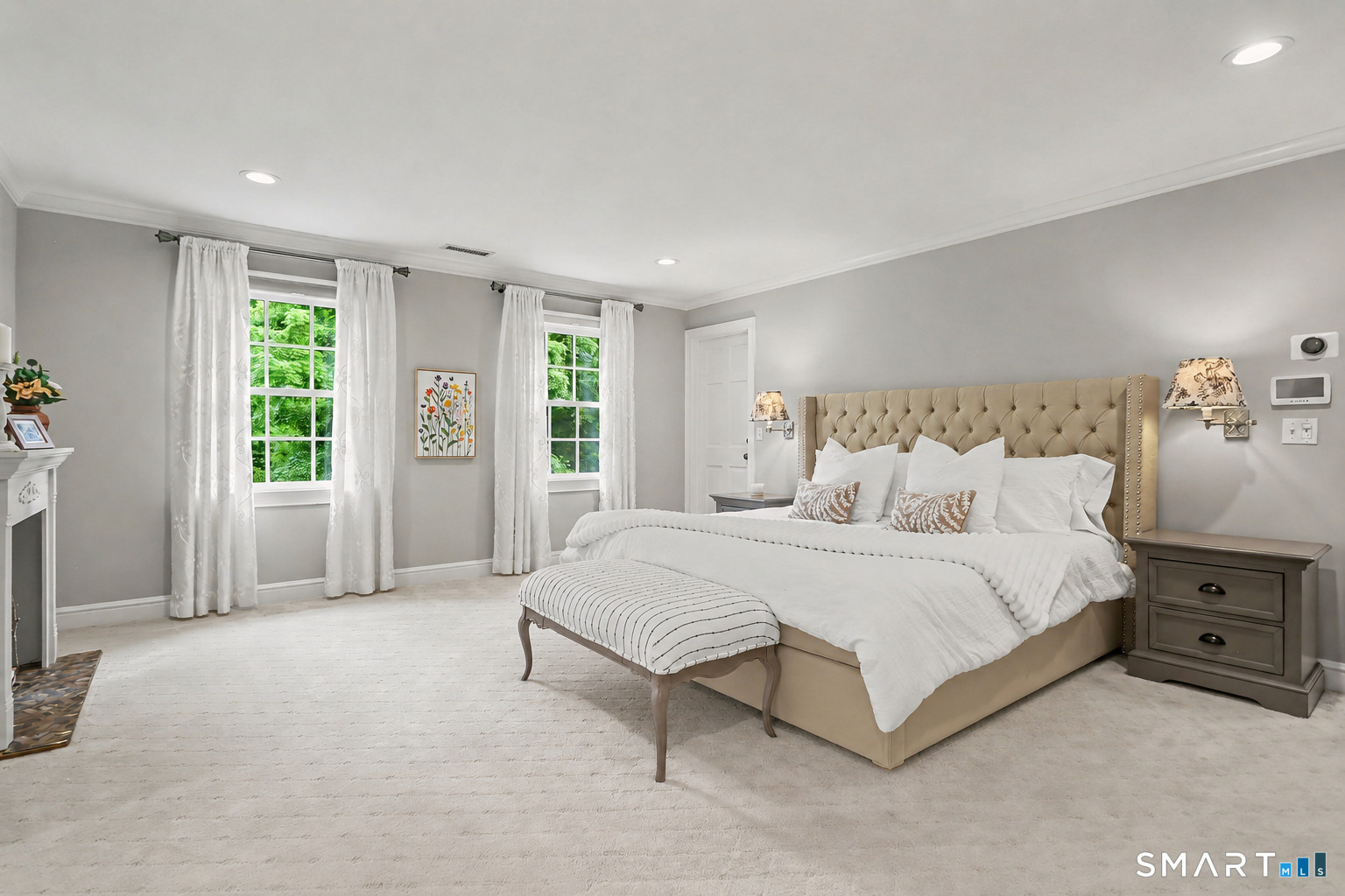 596 Silvermine Road New Canaan, CT 06840 - Photo 17 of 37 Elegant Primary Bedroom